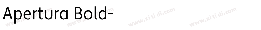 Apertura Bold字体转换